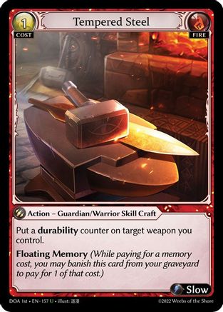 Tempered Steel (157) - Dawn of Ashes 1st Edition Foil