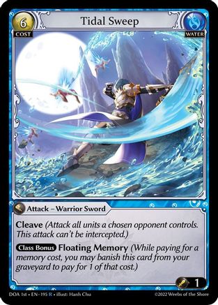 Tidal Sweep (195) - Dawn of Ashes 1st Edition Foil