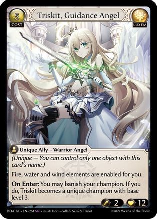 Triskit, Guidance Angel (264) - Dawn of Ashes 1st Edition