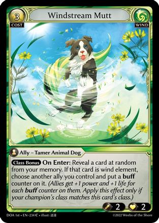 Windstream Mutt (234) - Dawn of Ashes 1st Edition Foil