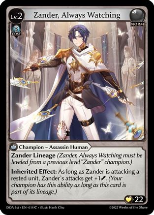 Zander, Always Watching (014) - Dawn of Ashes 1st Edition