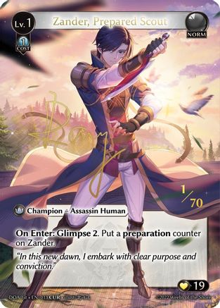 Zander, Prepared Scout (CUR) (013) - Dawn of Ashes 1st Edition Foil