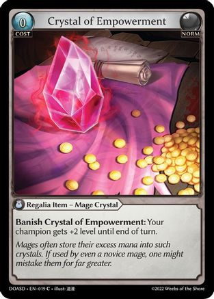 Crystal of Empowerment (019) - Dawn of Ashes Starter Decks