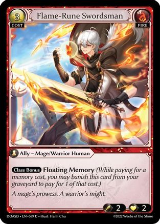 Flame-Rune Swordsman (069) - Dawn of Ashes Starter Decks