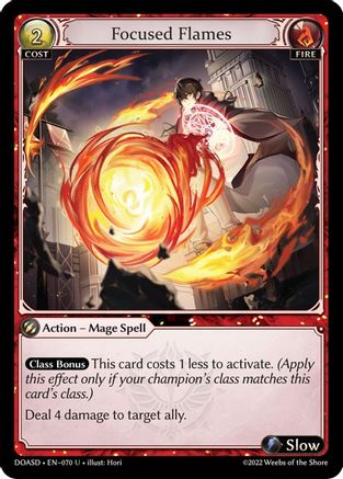 Focused Flames (070) - Dawn of Ashes Starter Decks