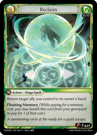 Reclaim (087) - Dawn of Ashes Starter Decks