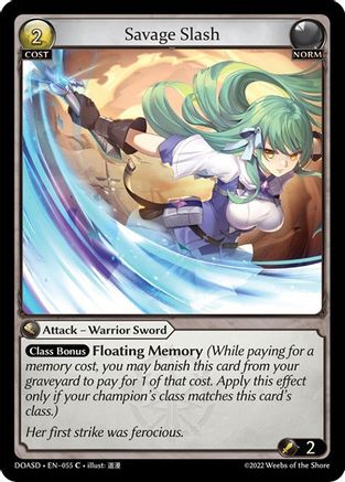 Savage Slash (055) - Dawn of Ashes Starter Decks