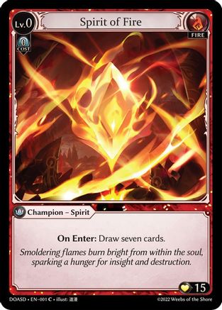 Spirit of Fire (001) - Dawn of Ashes Starter Decks