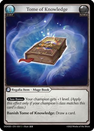 Tome of Knowledge (030) - Dawn of Ashes Starter Decks