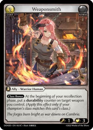 Weaponsmith (063) - Dawn of Ashes Starter Decks