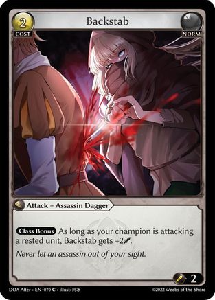 Backstab (070) - Dawn of Ashes Alter Edition