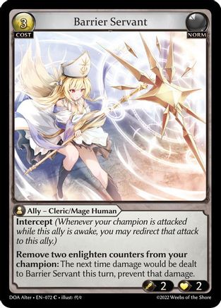 Barrier Servant (072) - Dawn of Ashes Alter Edition