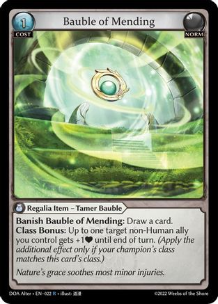 Bauble of Mending (022) - Dawn of Ashes Alter Edition