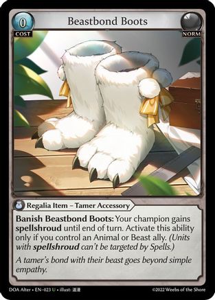 Beastbond Boots (023) - Dawn of Ashes Alter Edition