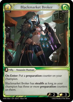 Blackmarket Broker (202) - Dawn of Ashes Alter Edition Foil