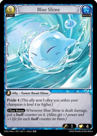 Blue Slime (162) - Dawn of Ashes Alter Edition Foil