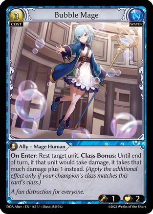 Bubble Mage (163) - Dawn of Ashes Alter Edition