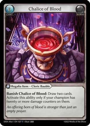 Chalice of Blood (027) - Dawn of Ashes Alter Edition Foil