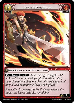 Devastating Blow (127) - Dawn of Ashes Alter Edition