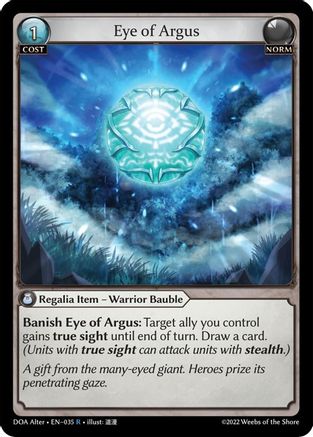 Eye of Argus (035) - Dawn of Ashes Alter Edition Foil