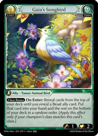 Gaia's Songbird (270) - Dawn of Ashes Alter Edition