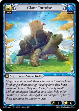 Giant Tortoise (172) - Dawn of Ashes Alter Edition