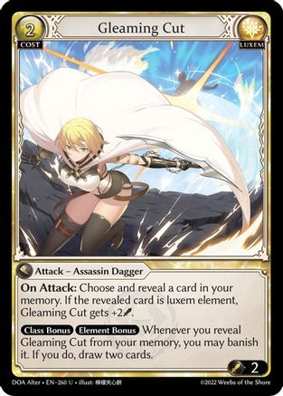 Gleaming Cut (260) - Dawn of Ashes Alter Edition