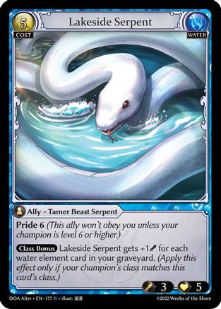 Lakeside Serpent (177) - Dawn of Ashes Alter Edition Foil