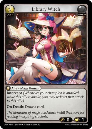 Library Witch (097) - Dawn of Ashes Alter Edition Foil