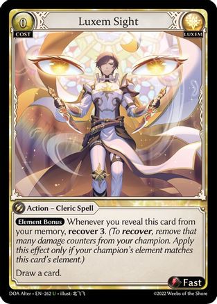 Luxem Sight (262) - Dawn of Ashes Alter Edition Foil