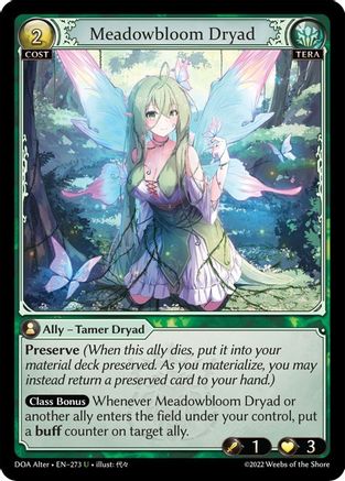 Meadowbloom Dryad (273) - Dawn of Ashes Alter Edition