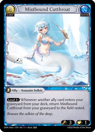 Mistbound Cutthroat (181) - Dawn of Ashes Alter Edition