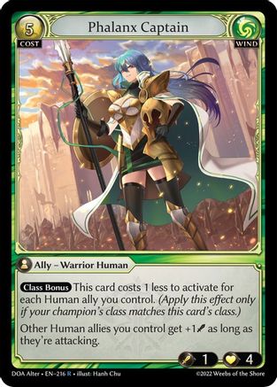 Phalanx Captain (216) - Dawn of Ashes Alter Edition Foil