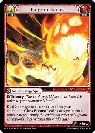 Purge in Flames (149) - Dawn of Ashes Alter Edition