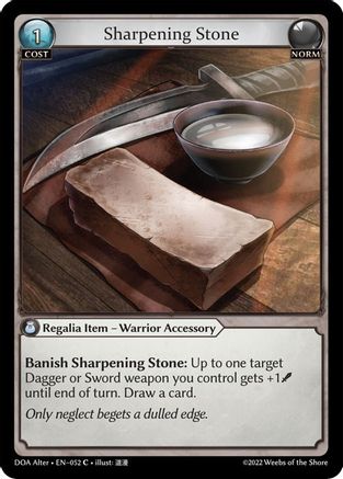 Sharpening Stone (052) - Dawn of Ashes Alter Edition Foil