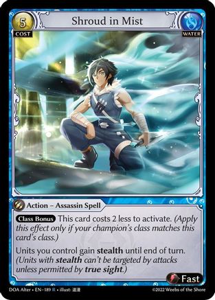 Shroud in Mist (189) - Dawn of Ashes Alter Edition Foil