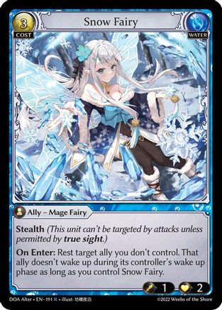 Snow Fairy (191) - Dawn of Ashes Alter Edition Foil
