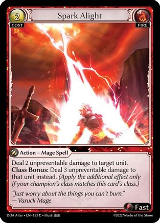 Spark Alight (153) - Dawn of Ashes Alter Edition