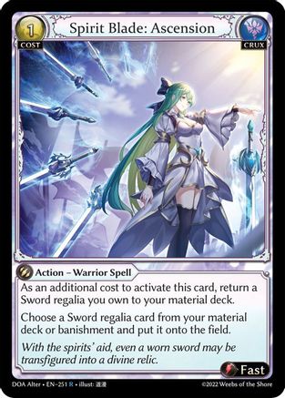 Spirit Blade: Ascension (251) - Dawn of Ashes Alter Edition