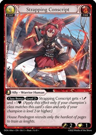 Strapping Conscript (156) - Dawn of Ashes Alter Edition Foil