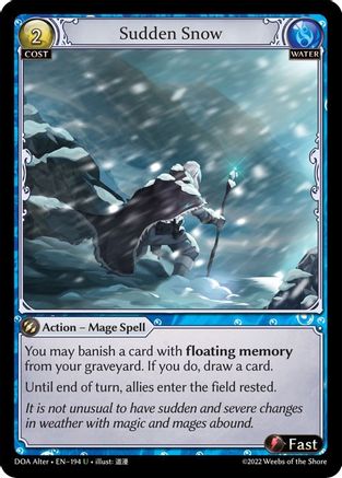 Sudden Snow (194) - Dawn of Ashes Alter Edition