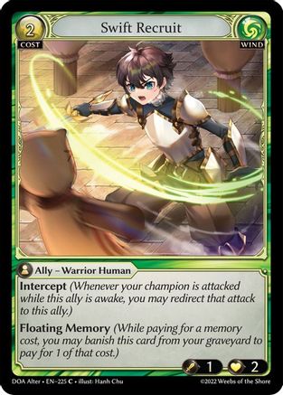 Swift Recruit (225) - Dawn of Ashes Alter Edition