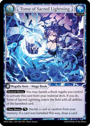 Tome of Sacred Lightning (062) - Dawn of Ashes Alter Edition Foil