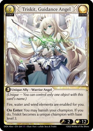 Triskit, Guidance Angel (264) - Dawn of Ashes Alter Edition Foil