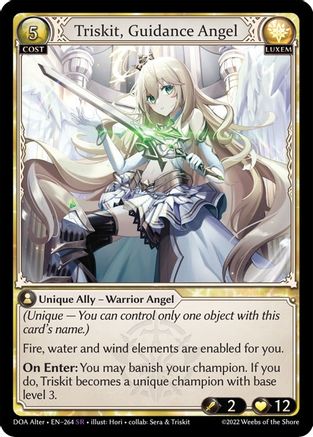 Triskit, Guidance Angel (264) - Dawn of Ashes Alter Edition