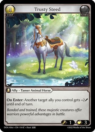 Trusty Steed (114) - Dawn of Ashes Alter Edition
