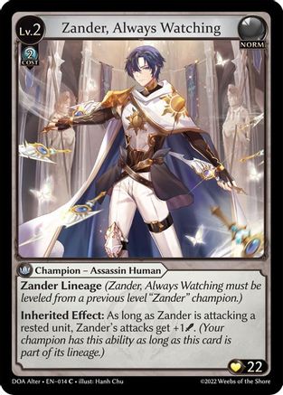 Zander, Always Watching (014) - Dawn of Ashes Alter Edition