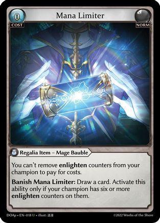 Mana Limiter (018) - Dawn of Ashes Prelude