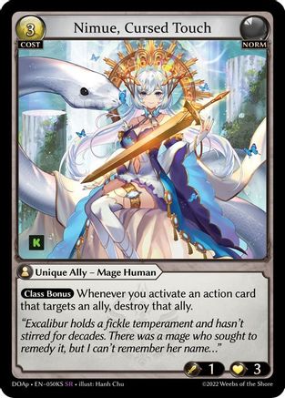 Nimue, Cursed Touch (050KS) - Dawn of Ashes Prelude