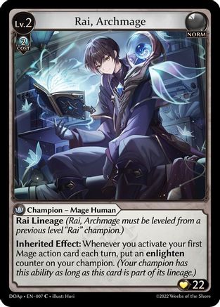 Rai, Archmage (007) - Dawn of Ashes Prelude